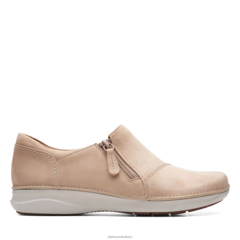 Sand Nubuck Clarks Appley Zip 840403323 Women Clarks Sand Nubuck